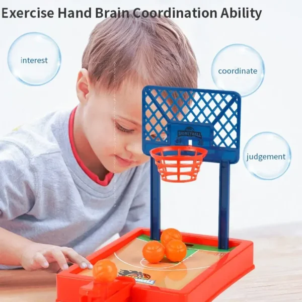Basketball Game Mini Desktop Tabletop Portable Travel Or Office Game Set for Indoor Or Outdoor Fun Sports Board Game - Image 3