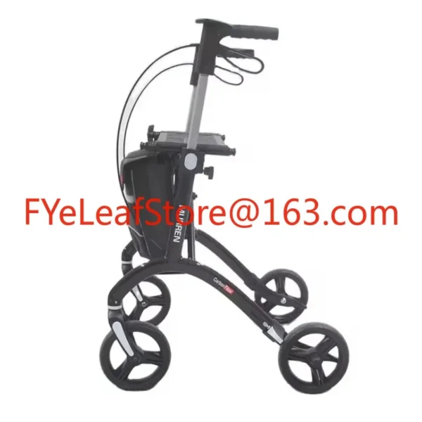 Light Weight Mobility Adult Carbon Fiber Walking Rollator Space Walker with Seat - Image 3