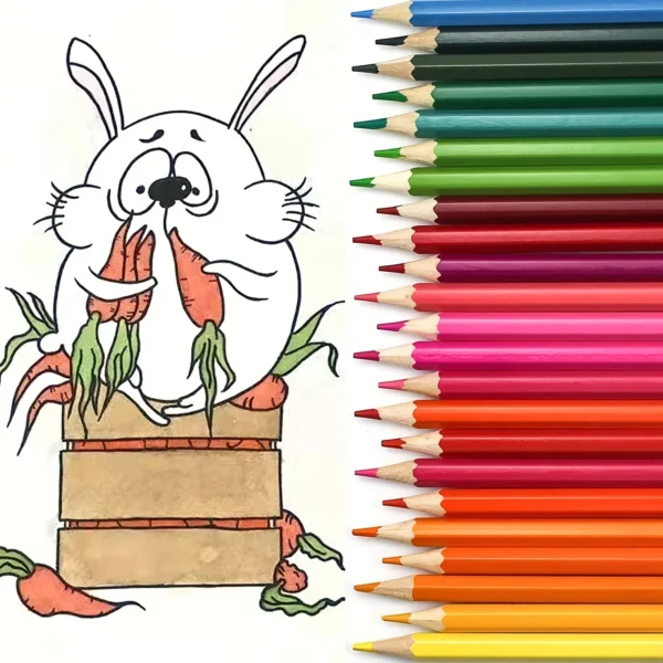 50/72-Piece Colored Pencil Set with Canvas Roll-Up Case - Perfect for Student Adult Coloring, Drawing, Sketching, and Crafting - Image 5