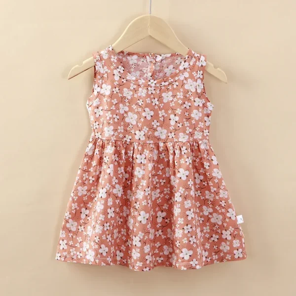 Baby Girls Dress Sleeveless Cute Print Cartoon Kids Princess Dresses Cotton Children Sundress Clothes Girl Summer Beach Clothing - Image 5