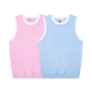 Women Patchwork Top Spring Sleeveless Simple Knitted Women Tank Top O Neck Women Waistcoats