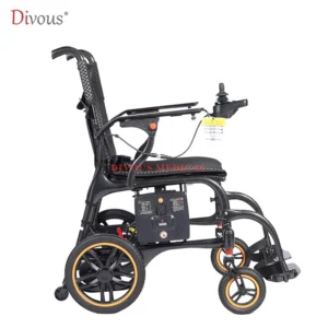 Hot Sale N/W:12KG Popular Ultra Lightweight Folding Carbon Fiber Electric Wheelchairs