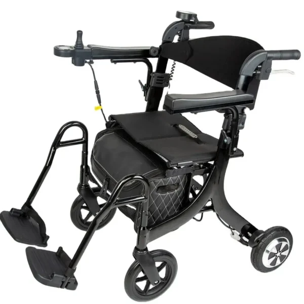 N.W: 16KG Lightweight Folding 4-Wheel Electric Rollator Outdoor Electric Scooter Walker - Image 3