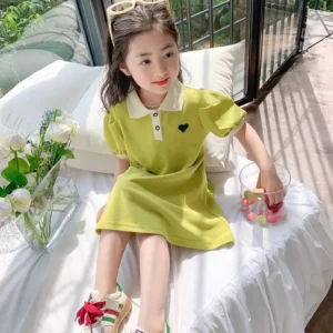 2024 Baby Dress Clothes Summer Short Sleeves Dress Clothing Fashion Kids Girls Princess Dresses
