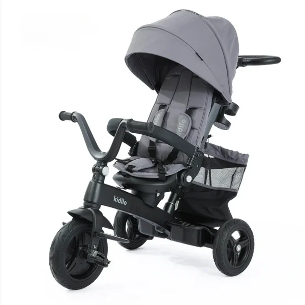 Rideable Three-wheeled Baby Stroller Multi-functional Children's Tricycle 3-6 Years Old Baby Stroller Baby Carriage - Image 3