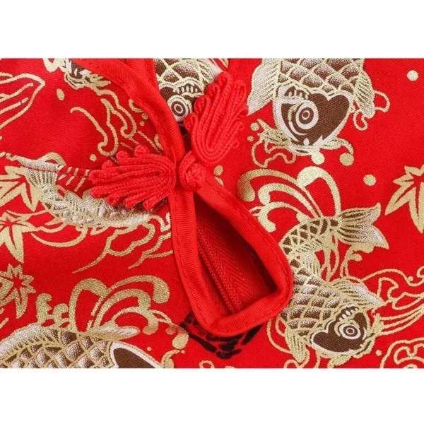 Fashion Red Girl Dress Summer Performance Kids Cheongsam Vestidos Baby Chinese Qipao Mesh Princess Dresses Children Clothing - Image 5