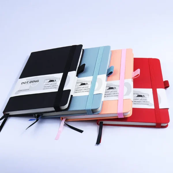 Dot DingDot Matrix Notebook Business Notepad AdvancedpuLeather Simple Student Journal Book
