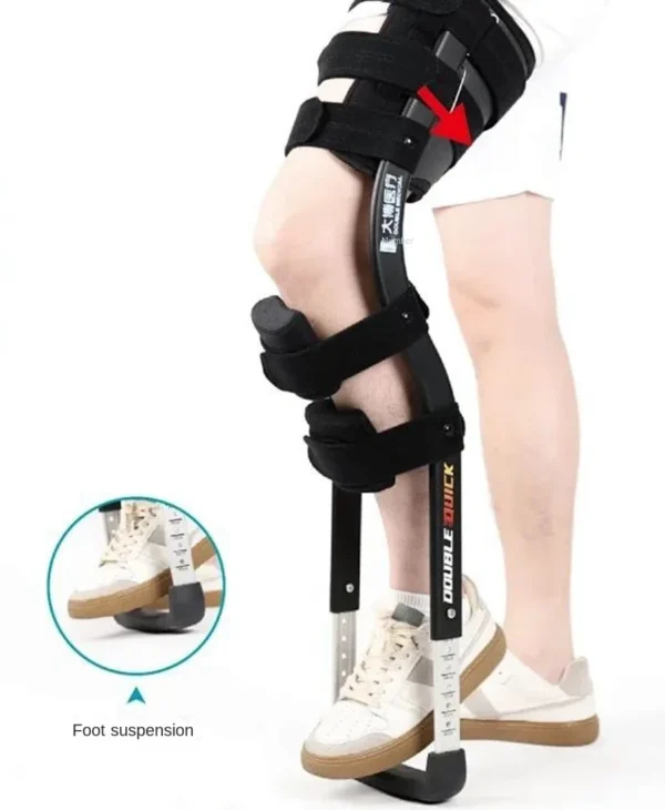 Rehabilitation Mobility Aids Knee Walker Single-Leg Telescoping Assisted Walking Training Stick Hands Free Crutch - Image 2