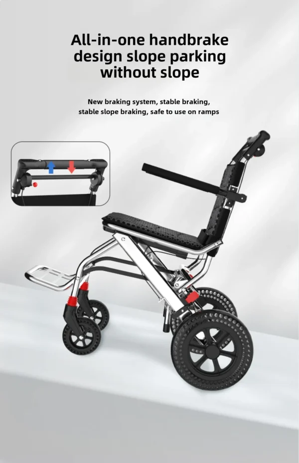 12-Inch honeycomb wheel folding lightweight wheelchair scooter tie rod model - Image 6
