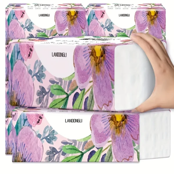 10 Packs of Facial Tissue, 270 Sheets Per Pack, Household Toilet Paper, Toilet Paper, Napkins Toilet Paper - Image 2