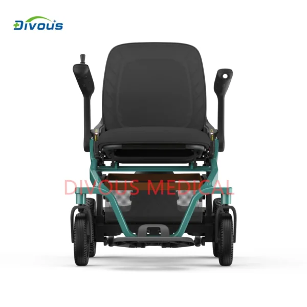 Hot Lithium Battery Bluetooth Folding Walker Electric Wheelchair Outdoor Rollator for Disabled People - Image 6