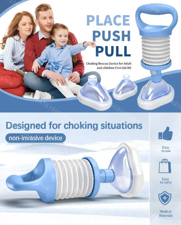 NEW First Aid Kit Choking Device Adults & Children Home Asphyxia Rescue Device Anti Suffocaation 2 Size Choking Rescue Kit - Image 5