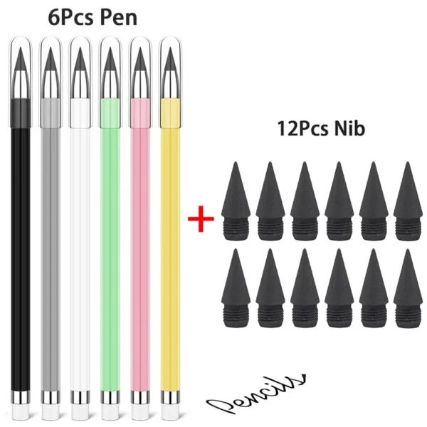 6/12/18pcs Inkless Pencil,Forever Pencil Reusable Everlasting Unlimited Pencil Writing Drawing Students Office School Supplies - Image 5