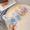 2024 SummerChildren's Sandals Bow Flats Open Toe Kids Slide Non-slip Flip Flops Girls Sandals Cute Princess Beach Slippers Shoe - Image 4