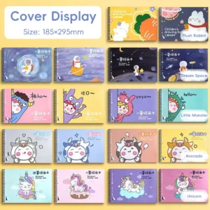 Kawaii Children's Paintings Early Education Graffiti Book Safe Without Fluorescent Agents Children's Education Art Supplies