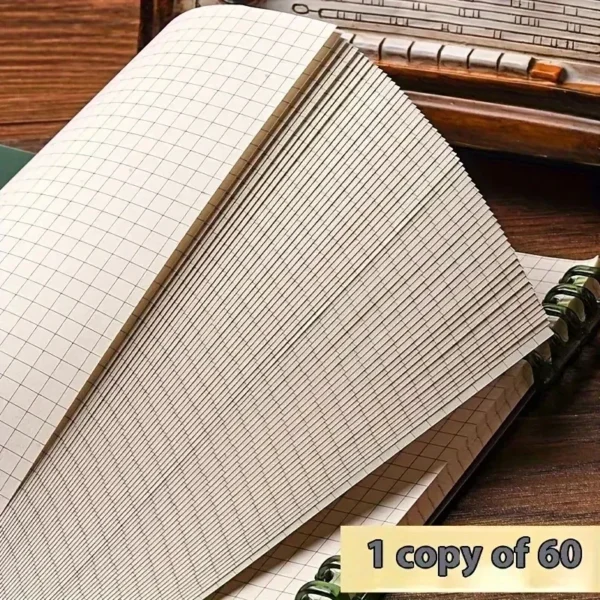 Journal Notebook Flip Notepad Diary Word Book Grid Stationery B5 Notebooks Sketch Writing Pads Office School Supplies - Image 3