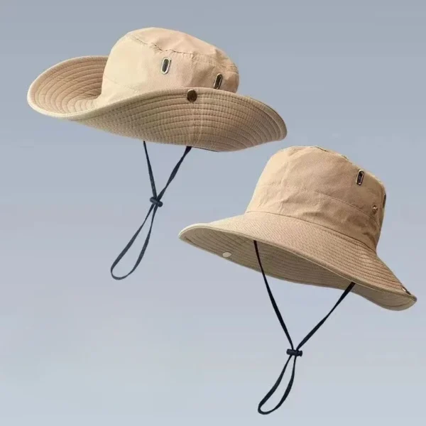 Women's Outdoor Sunshade Fisherman Hat Sunscreen Mountain Climbing Hat Big Brim Sunshade Hat Caps Fishing Hats for Men 삿갓모자 - Image 5