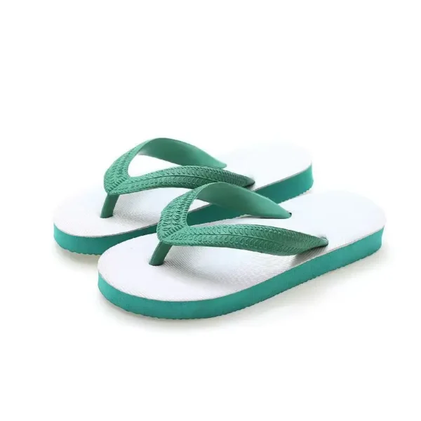 Children's slippers, fashionable parent-child flip flops, anti slip rubber sandals for boys and girls aged 3-12, beach sandals f - Image 2
