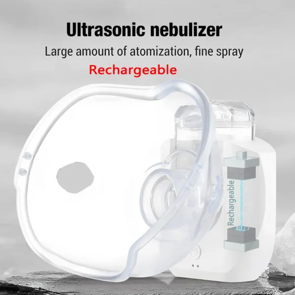 Mini Portable Nebulizer Handheld Inhaler Ultrasonic Nebulizer Medical Grade Atomizer Kids Adult for Cough Asthma - Image 5