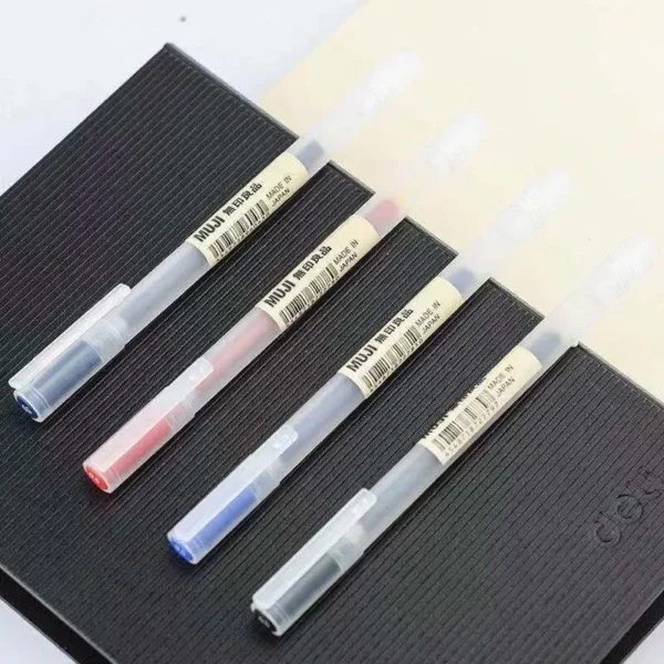1/3Pcs/Set Kawaii MUJIs Gel Pen Black/Red/Blue 0.38mm 0.5mm Ink Japan Color Pen Office School Ballpoint Pen Japanese Stationery - Image 5