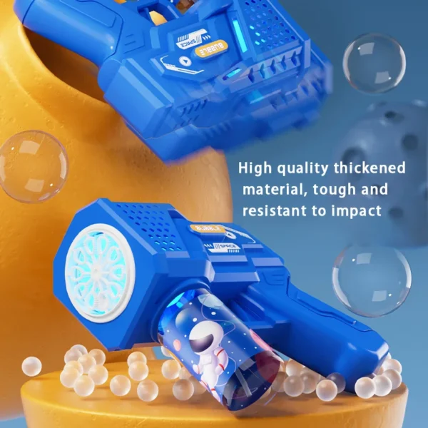 Children's Handheld Automatic Porous Space Bubble Gun Outdoor Entertainment Toy [Without Bubble Water] - Image 6