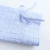 ZBZA Women's Bib Collar Gingham Shirt Lapel Long Sleeve Single Breasted Hidden Button Bow Tie Top Spring Summer New Chic Shirt - Image 5
