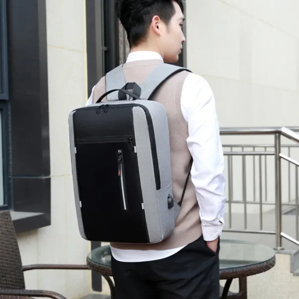 Waterproof Business Backpack Men USB School Backpacks 15.6 Inch Laptop Backpack Large Capacity Bagpacks for Men Back Pack Bags - Image 6