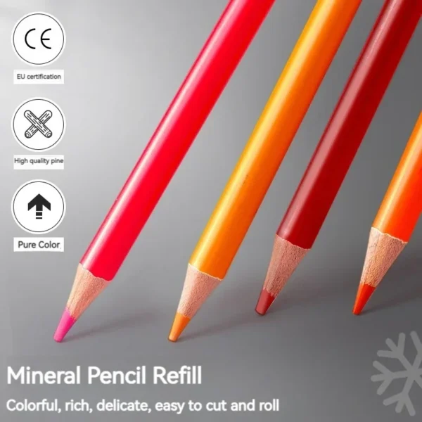 200/120/72/48 Colored Pencils Oil / Watercolor Color Pencils with Cloth Bag For Professional Drawing Sketching Art Supplies - Image 3