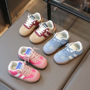 2024 Boys And Girls Canvas Shoes Children's School Performance Shoes Fashion Children Biscuit Bottom Breathable Kids Shoes