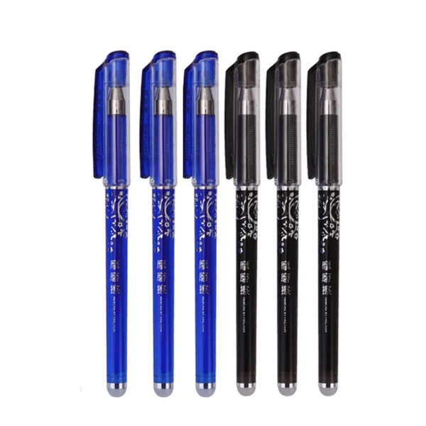 0.5mm Erasable Gel Pen Set Black Blue Red Ink Refill Rod Kawaii Pens Washable Handle School Office Supplies Writing Stationery - Image 6