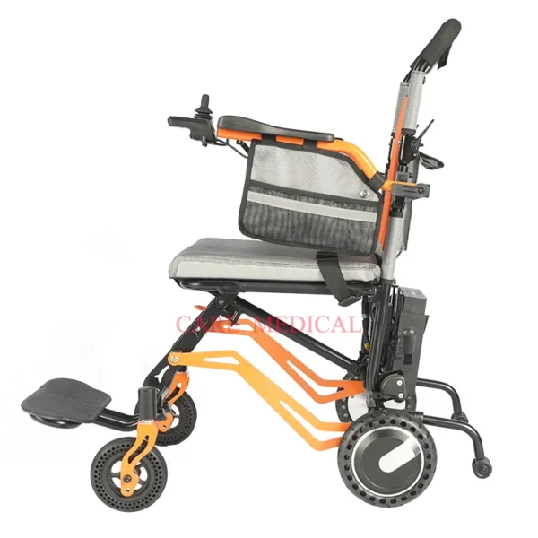 Hot Sale 17.5kg Ultralight Folding Electric Wheelchair Portable Aluminum Wheelchair For Adult Wheelchair - Image 2