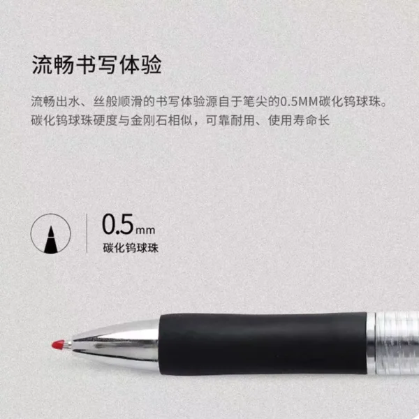 13Pcs Set Ballpen Retractable Gel Pens Black Red Blue Ink 0.5mm Ballpoint Replaceable Refills Office School Supplies Stationery - Image 3