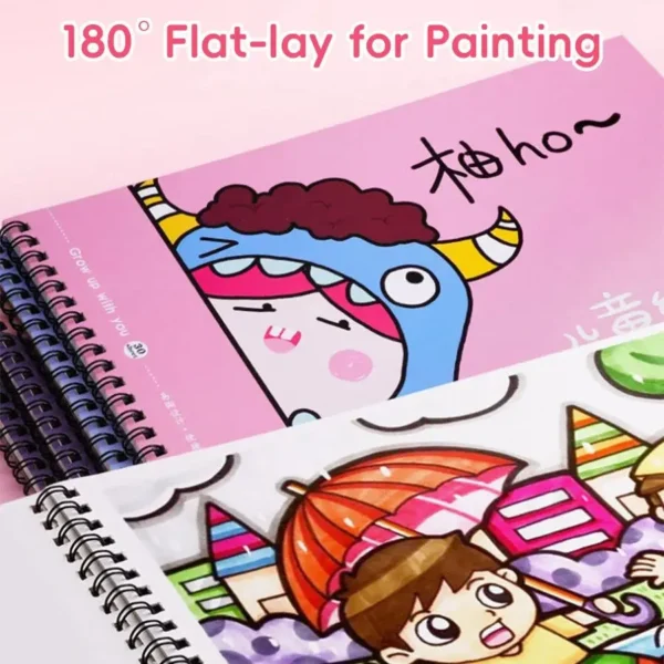 Kawaii Children's Paintings Early Education Graffiti Book Safe Without Fluorescent Agents Children's Education Art Supplies - Image 4