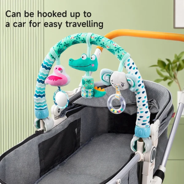 Infant Baby Stroller Arch Toy Crib Hanging Rattles Car Seat Educational Toy Mobile Adjustable Hanger Seat Toy 0 12M Newborn Gift - Image 2
