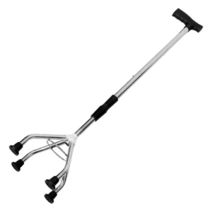 Four-legged Crutches Mountain Climbing Stick Adjustable Detachable Walking Seniors Cane Elderly