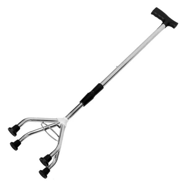 Four-legged Crutches Mountain Climbing Stick Adjustable Detachable Walking Seniors Cane Elderly