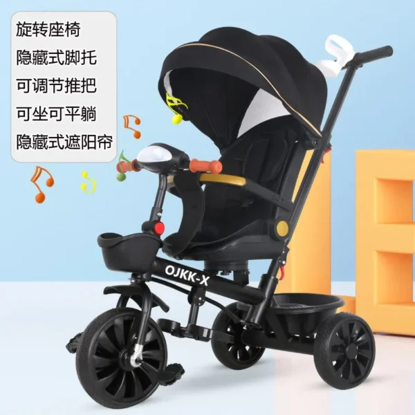 Baby Walking Artifact Children's Tricycle Bicycle 1-3 To 6 Years Old Large Baby Stroller Baby Bicycle - Image 4