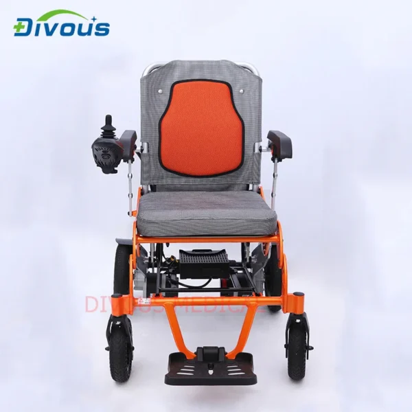 aluminum alloy Disabled Chair Lightweight Foldable Electric Wheelchair For Travels Baby Walker - Image 4