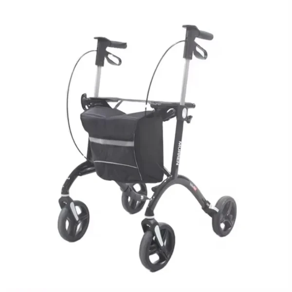 Light Weight Mobility Adult Carbon Fiber Walking Rollator Space Walker with Seat - Image 3