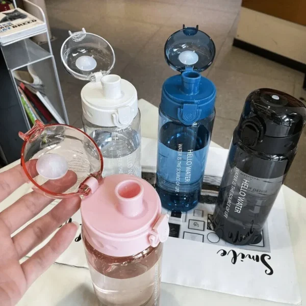 780Ml Water Bottle With Bounce Cover Leak Proof Sports Drinkware Strap Reusable Portable Water Bottle For Kid Women Fitness Gift - Image 6