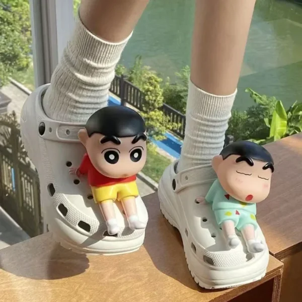 MINISO Anime Series Shoe Charms 3D Doll Buckle for Clogs & Sandals Crayon Footwear Decoration X-mas Party Gifts For Girls Boys - Image 4