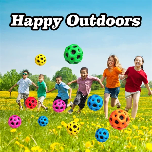 Perforated Ball Foam Moon Ball Bouncing Ball Practical Hole Ball Soft Bouncing Ball Bouncing Ball Outdoor Interactive Game Toys - Image 4