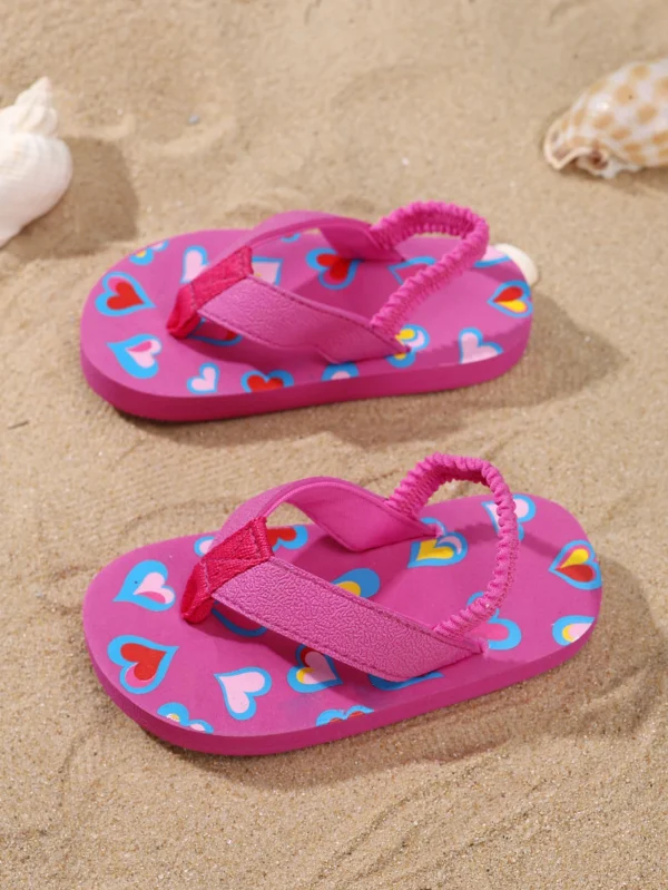 Children's flip-flops for summer wear, ins soft sole anti-slip beach sandals with thick soles - Image 2