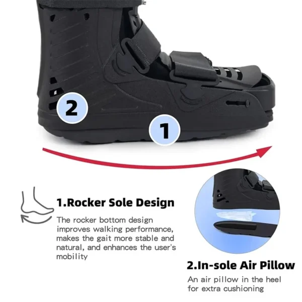 Air Cam Walker Fracture Boot-Short Orthopaedic Boot-For Foot Fracture Ankle Sprain Rehabilitation Walker Brace - Image 3