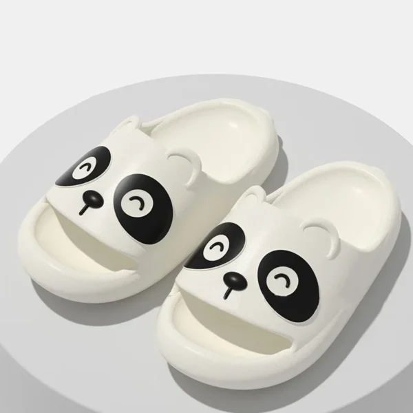 Children Summer Panda Slippers Flip Flops Cute Cartoon Shoe for Woman Indoor Outdoor Wear Soft Thick Beach Sandals Couple Slides - Image 3
