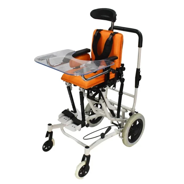 Medical therapy equipment children adjustable wheelchair safety wheelchair with food table for cerebral palsy children - Image 4