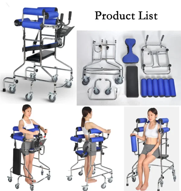 High Quality Adult Walker & Rollator Elderly Disabled Walking Training Aid for Rehabilitation Standing Support - Image 3