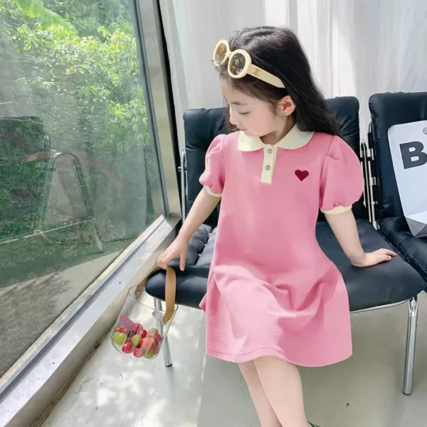 2024 Baby Dress Clothes Summer Short Sleeves Dress Clothing Fashion Kids Girls Princess Dresses - Image 3