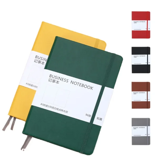 A5 Notebook Classic Journal Dotted Paper Hard Cover 100 GSM 192 Pages Planner Bujo Diary Stationery