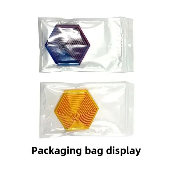 3D Printed Fractal Fidget Hexagon 7cm Portable Playing Sensory Anti-stress Toy Desktop Ornament Kid Toy Visual Toys - Image 5